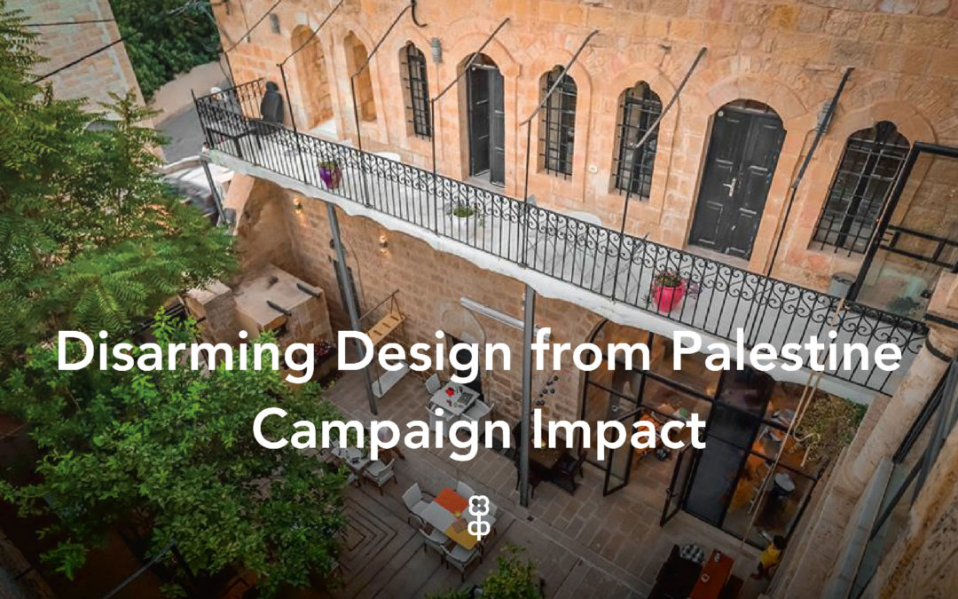 Disarming Design from Palestine raised over $8000 with their latest campaign. Here’s what they were able to accomplish