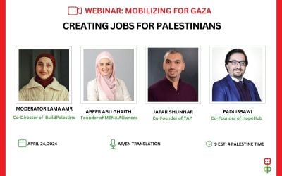 Webinar Recap: Creating Jobs for Palestinians